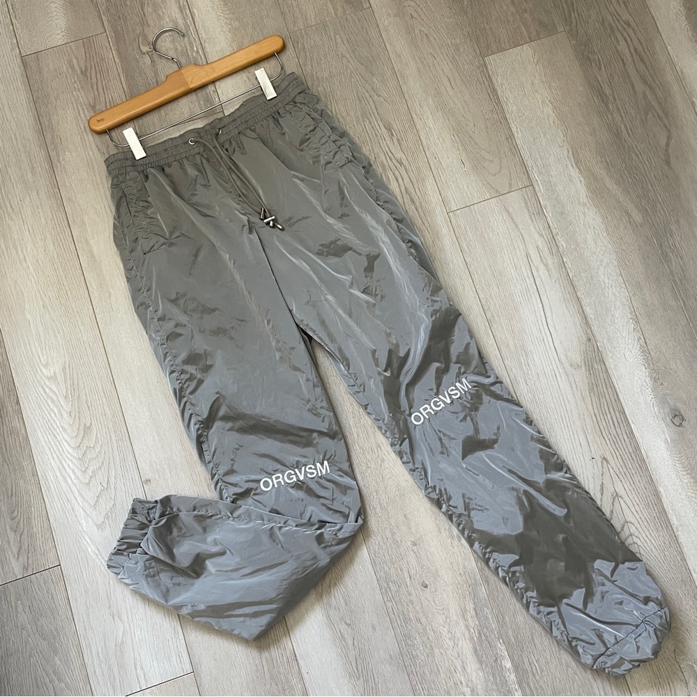 Orgvsm Track Pants iridescent women Silver (medium) shiny streetwear athleisure